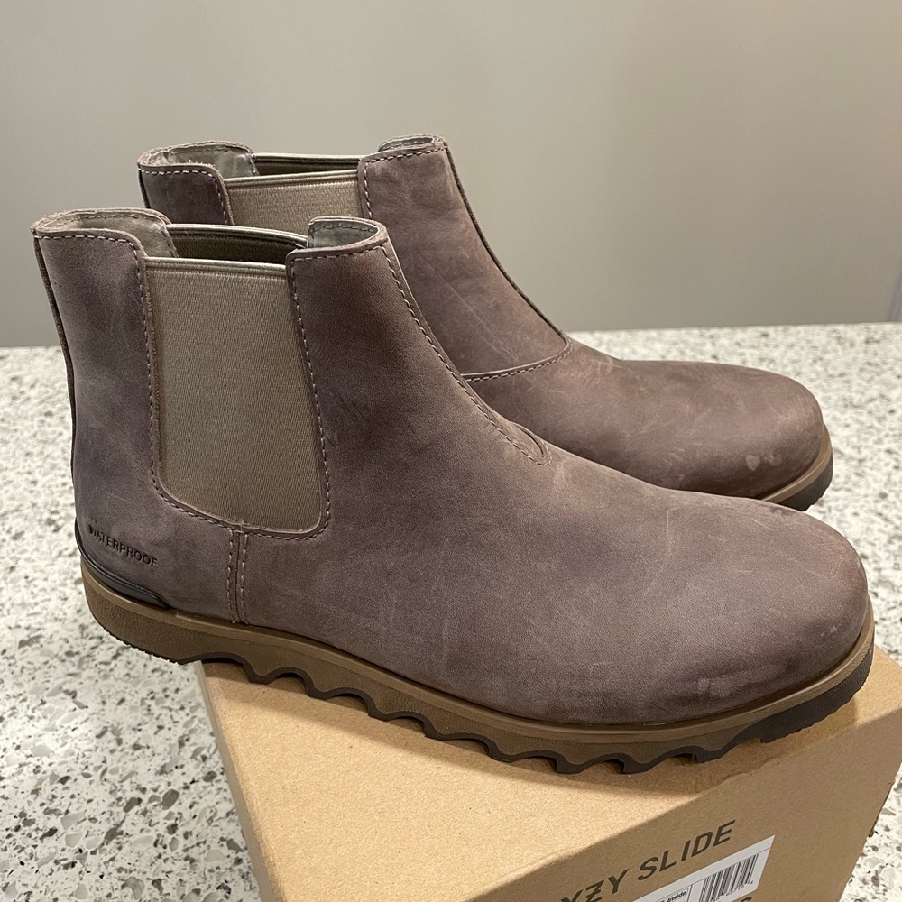 SOREL Slip-on ankle Waterproof leather boots